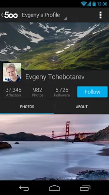 500px android App screenshot 13