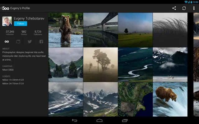 500px android App screenshot 18