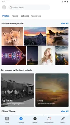 500px android App screenshot 1