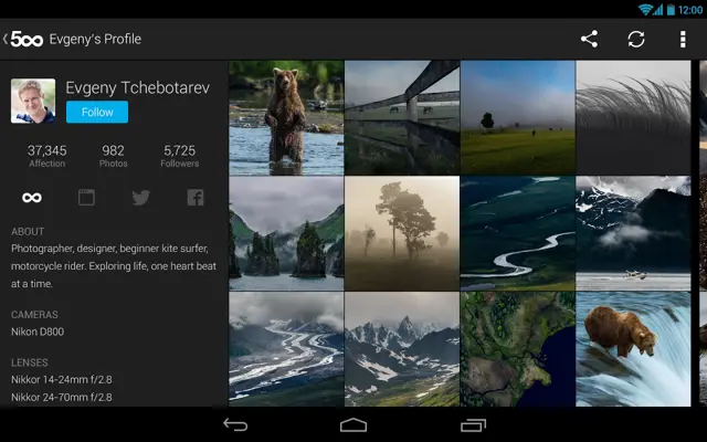 500px android App screenshot 24